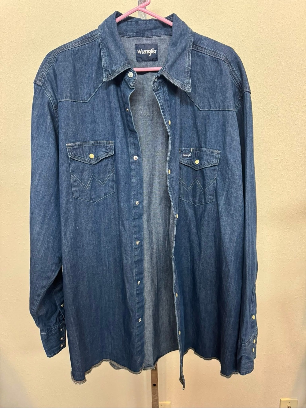Wrangler Dark Blue Denim Shirt Jacket
